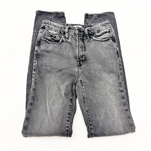 Good American Black Charcoal Wash Denim Jeans GCDBP802BT Black299 Size 25 - Picture 4 of 9